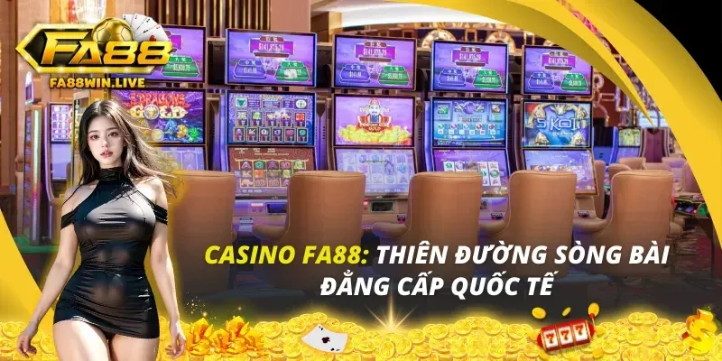 Trò chơi casino trực tuyến fa88 với người chia bài thật